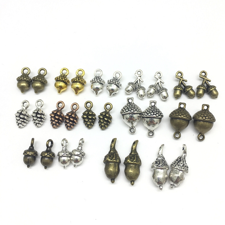 Mixed 50 / bag acorn acorn pine cone ebay Amazon hot DIY accessories earpiece bracelet material